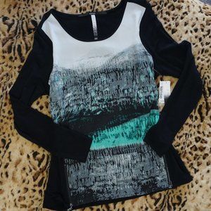Kenzie abstract l/s top